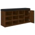 Banco zapatero madera de ingeniería marrón roble 102x32x50