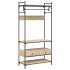 Armario cajones madera ingeniería roble Sonoma 89x39x184,5