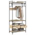 Armario cajones madera ingeniería roble Sonoma 89x39x184,5