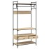 Armario cajones madera ingeniería roble Sonoma 89x39x184,5