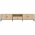 Mueble de TV cajón madera ingeniería roble Sonoma 200x25x44