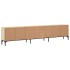 Mueble de TV cajón madera ingeniería roble Sonoma 200x25x44