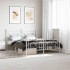 Estructura cama sin colchón con estribo metal blanco 160x200