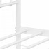 Estructura cama sin colchón con estribo metal blanco 160x200
