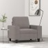 Sillón de tela gris taupé 60
