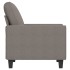 Sillón de tela gris taupé 60