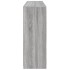 Aparador con luz LED 3 pzas madera de ingeniería gris