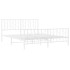 Estructura cama sin colchón con estribo metal blanco 160x200