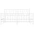 Estructura cama sin colchón con estribo metal blanco 160x200
