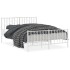 Estructura cama sin colchón con estribo metal blanco 140x200