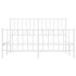 Estructura cama sin colchón con estribo metal blanco 140x200