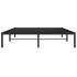 Estructura de cama sin colchón metal negro 160x200