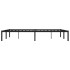 Estructura de cama sin colchón metal negro 160x200