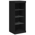 Aparador con luces LED negro 162x37x100