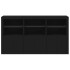 Aparador con luces LED negro 181,5x37x100
