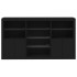 Aparador con luces LED negro 181,5x37x100