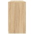 Aparador con luces LED roble Sonoma 142,5x37x67