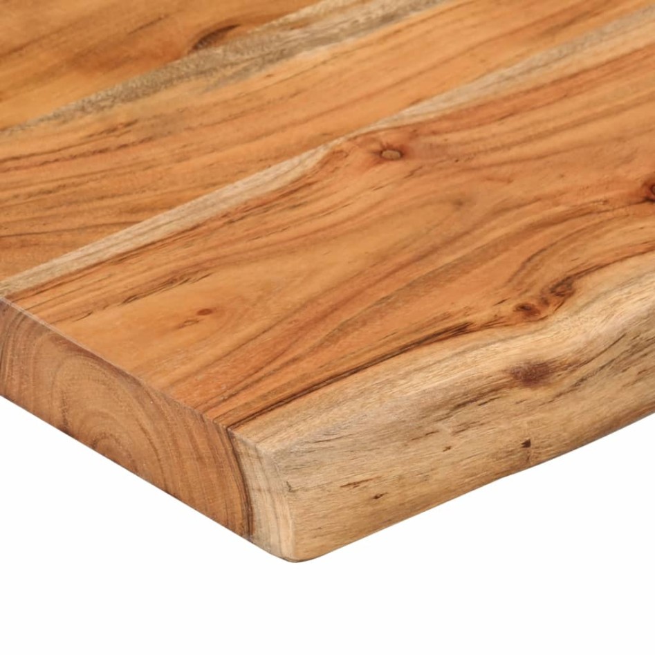 Tablero rectangular madera de acacia borde vivo 160x30x3,8