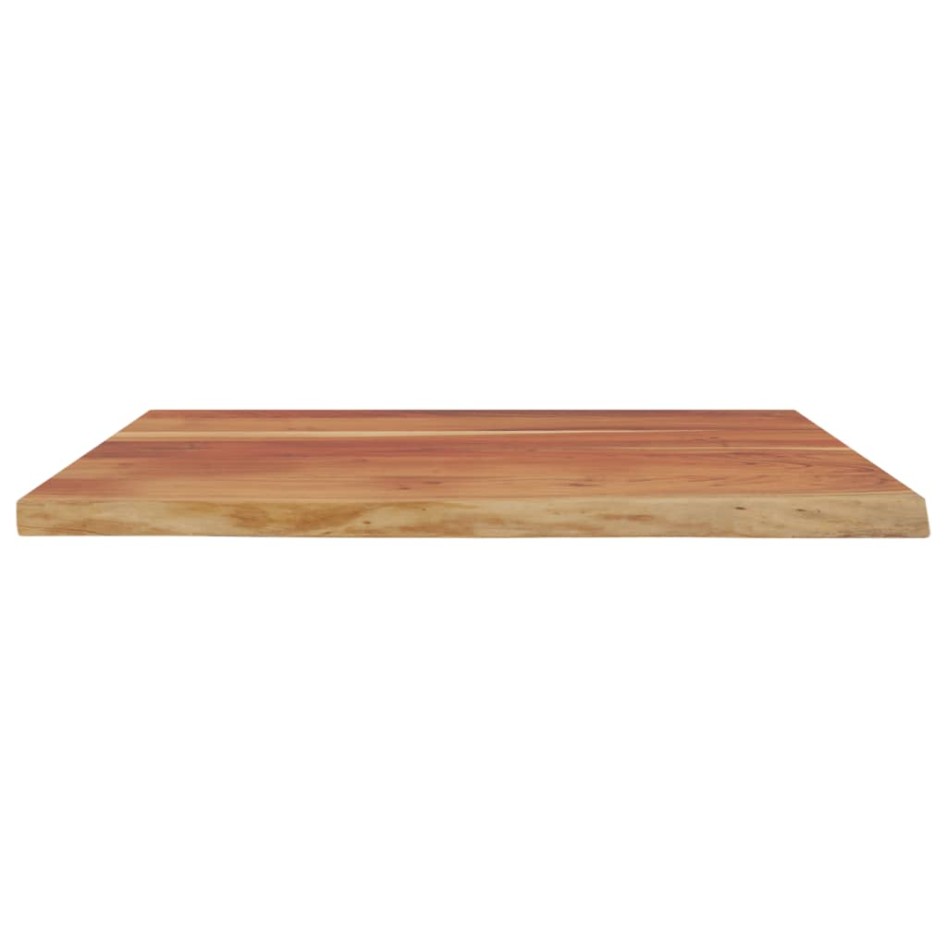 Tablero rectangular madera de acacia borde vivo 90x80x2,5
