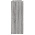 Aparador con luz LED 3 pzas madera de ingeniería gris