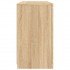 Aparador con luces LED roble Sonoma 123x37x67