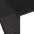 Caseta de robot cortacésped ratán sintético negro