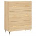 Aparador alto madera contrachapada color roble 69,5x34x180