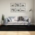 Alfombra de pelo corto suave lavable HUARTE negro 160x230
