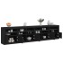 Aparador con luces LED negro 283x37x67