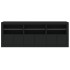 Aparador con luces LED negro 181,5x37x67
