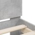 Cama con cabecero madera de ingeniería gris hormigón 135x190
