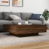Mesa de centro madera de ingeniería roble marrón 100x100x31