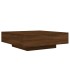 Mesa de centro madera de ingeniería roble marrón 100x100x31