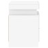 Mesitas de noche con luces LED 2 unidades blanco 35x39x55