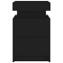 Mesitas de noche con luces LED 2 unidades negro 35x39x55