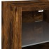 Muebles TV pared con LED 7 pzas madera ingeniería roble