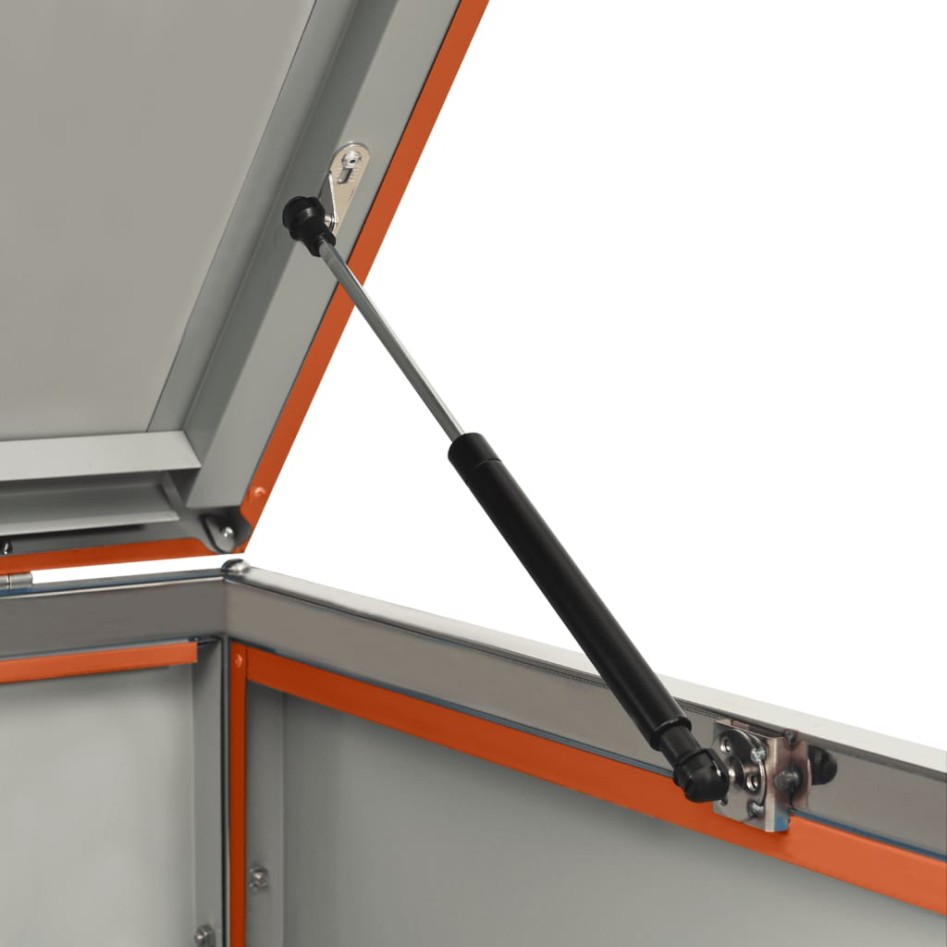 Cobertizo para 4 contenedores basura acero 276,5x77,5x112,5