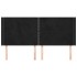 Cabecero con orejas de terciopelo negro 163x16x118/128