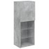Muebles TV pared con LED 4 pzas madera ingeniería gris