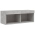 Muebles TV pared con LED 4 pzas madera ingeniería gris