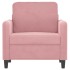 Sillón de terciopelo rosa 60