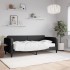 Sofá cama con colchón tela negro 80x200
