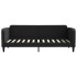 Sofá cama con colchón tela negro 80x200