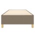 Estructura de cama sin colchón tela taupe 90x200