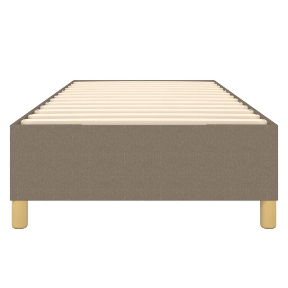 Estructura de cama sin colchón tela taupe 90x200