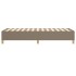 Estructura de cama sin colchón tela taupe 90x200