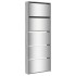 Mueble zapatero y espejo 5 niveles gris Sonoma 63x17x169,5