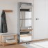 Mueble zapatero y espejo 5 niveles gris Sonoma 63x17x169,5