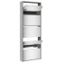 Mueble zapatero y espejo 5 niveles gris Sonoma 63x17x169,5