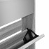 Mueble zapatero y espejo 5 niveles gris Sonoma 63x17x169,5